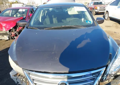 2014 Nissan Sentra Fe+ S/Fe+ Sv/S/Sl/Sr/Sv z USA, uszkodzony, nr VIN 3N1AB7AP6EL666926